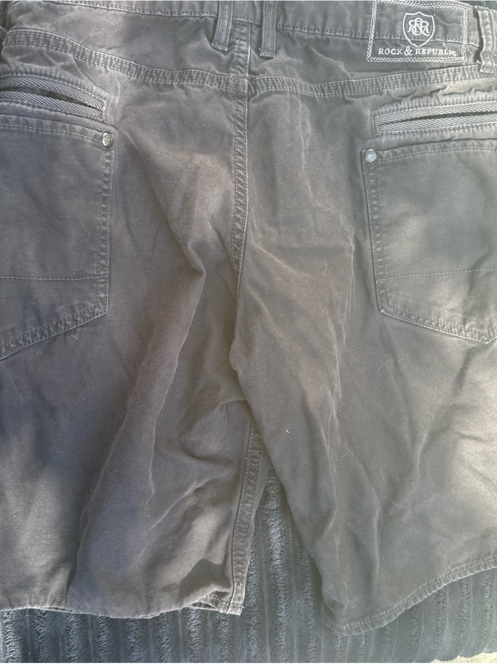 Rock & Republic Men's Dark Gray Chino Pants